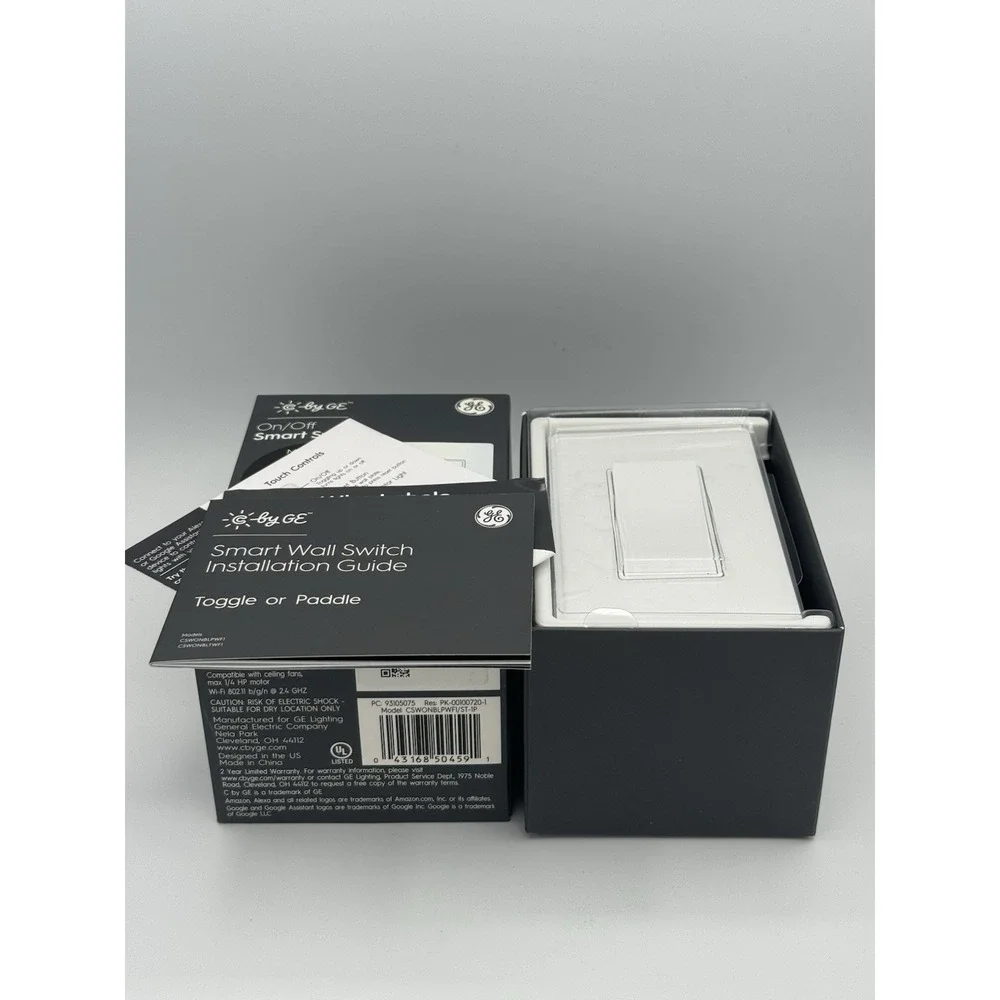 C by GE 4-Wire On/Off Paddle Style Smart Wi-Fi In-Wall Switch